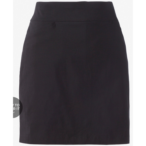 CHICO'S Perfect Stretch Josie Skort Black Size 12 - Picture 1 of 7